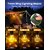 (Pack of 1) Rechargeable Camping Lights Waterproof LED Tent Lights with USB Cable 3 Modes Hanging Camping Lantern Hanging Lamp for Hiking Emergency Camping Household Car Repairing