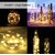 Pack of 4 LED Bottle Cork Lights - 6m Copper Wire String, Battery Operated, Mini Decorative Fairy Lights
