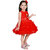 Little Mama Baby Girls Midi/Knee Length Party Dress(Red, Sleeveless)