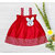 Little Mama Baby Girls Midi/Knee Length Casual Dress(Red, Sleeveless)