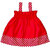 Little Mama Baby Girls Midi/Knee Length Casual Dress(Red, Sleeveless)