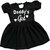 Little Mama Girls Midi/Knee Length Casual Dress(Black, Short Sleeve)