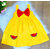 Little Mama Disney Princess Baby Girls Midi/Knee Length Casual Dress(Yellow, Sleeveless)