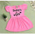 Little Mama Baby Girls Below Knee Casual Dress(Pink, Cap Sleeve)