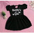 Little Mama Baby Girls Below Knee Casual Dress(Black, Cap Sleeve)