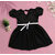 Little Mama Baby Girls Below Knee Casual Dress(Black, Cap Sleeve)