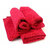 CIS Microfiber Towel 40x40 cm 380 GSM (Red)  Super Absorbent Cleaning Cloths for Car, Home, Kitchen, Face (Pack of 4)
