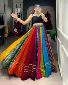 Navratri Tranding Multicolor Lahenga