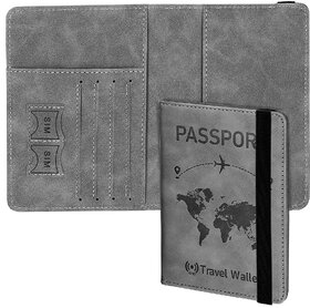 PU Leather Travel Passport Holder for Men  Women