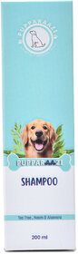 PUPPARAAZI Anti-Itch  Hydrating Pet Wash Shampoo  200 ML Enriched With Tea Tree, Neem  Aloe Vera Dog