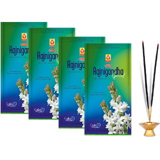 SPARSH AROMATICS Rajnigandha Agarbatti  Rajnigandha Flower Scented Handcrafted Incense Sticks (Pack of 4 x 110g)