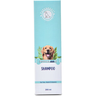 PUPPARAAZI Anti-Itch  Hydrating Pet Wash Shampoo  200 ML Enriched With Tea Tree, Neem  Aloe Vera Dog