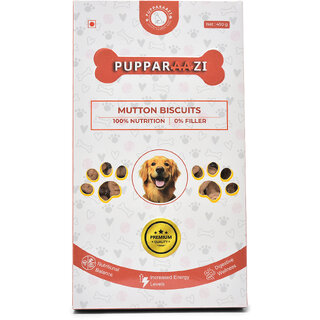 PUPPARAAZI Mutton Biscuits for Dogs 450g High Protein Crunchy Dog Treats with Calcium Vitamins