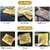 CIS Microfiber Towel 40x40 cm 600 GSM (Yellow)  Super Absorbent Cleaning Cloths for Car, Home, Kitchen, Face(Pack of 4)