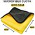 CIS Microfiber Towel 40x40 cm 800 GSM (Yellow)  Super Absorbent Cleaning Cloths for Car, Home, Kitchen, Face(Pack of 4)