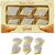Tiny Shiny Soya Wax Barfi Design Candles  Decorative Diwali Decor, Festive Delight, Pack of 6