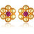 Vivastri Stud Alloy Gold Plated Earrings for Women & Girls [VIVA2765ERG]
