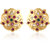 Vivastri Stud Alloy Gold Plated Earrings for Women & Girls [VIVA2766ERG]