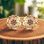 Vivastri Stud Alloy Gold Plated Earrings for Women & Girls [VIVA2767ERG]