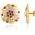 Vivastri Stud Alloy Gold Plated Earrings for Women & Girls [VIVA2767ERG]
