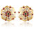 Vivastri Stud Alloy Gold Plated Earrings for Women & Girls [VIVA2767ERG]
