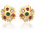 Vivastri Stud Alloy Gold Plated Earrings for Women & Girls [VIVA2769ERG]