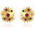 Vivastri Stud Alloy Gold Plated Earrings for Women & Girls [VIVA2770ERG]