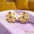 Vivastri Stud Alloy Gold Plated Earrings for Women & Girls [VIVA2771ERG]