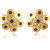 Vivastri Stud Alloy Gold Plated Earrings for Women & Girls [VIVA2771ERG]