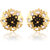 Vivastri Stud Alloy Gold Plated Earrings for Women & Girls [VIVA2775ERG-BLACK]