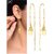 Vivastri Drop Alloy Gold Plated Earrings for Women & Girls [VIVA2779ERG]