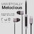 Digimate Drumbeat Wired C-Type Earphones with Built-in Mic  Bass Boosted Hands-Free Earphones
