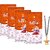 SPARSH AROMATICS Golden Saffron Agarbatti Rich, Long-Lasting Aroma for Spiritual and Calm Ambiance (Pack of  4 x 110g)