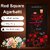 SPARSH AROMATICS Red Square Agarbatti  Handcrafted Mix Flowers Fragrance Incense Sticks (Pack of 4 x 110g)