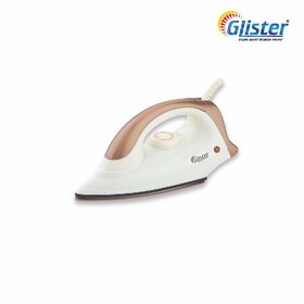 GLISTER Benz-750 Watt, Golden Plate, Light Weight Iron
