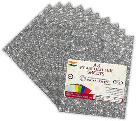 Premium Foam Glitter Sheets A3 Size  2mm Thick, 10 Sheets Multi-Color Sparkle Foam Paper