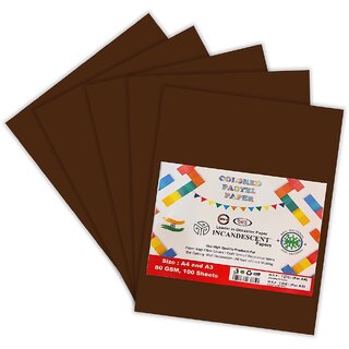 A3 Colored Pastel Incandescent Paper 80 GSM  100 Sheets  Extra Large Craft  Decorative Paper for Posters  Projects