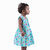 Kid Kupboard Cotton Baby Girls A-Line Frock, Blue, Sleeveless, 3-4 Years KIDS7881