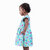 Kid Kupboard Cotton Baby Girls A-Line Frock, Blue, Sleeveless, 3-4 Years KIDS7881