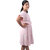 Kid Kupboard Cotton Girls A-Line Dress, Pink, Half-Sleeves, 13-14 Years KIDS7883