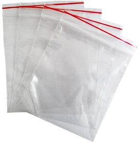 (Pack of 100) Transparent Plastic Zip Lock Packing Storage Pouch Bags - 2x3 Inch