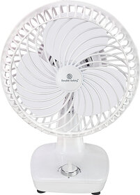 Double Safety Dubai with 1 Year Warranty Energy Saving 40 mm Table Fan(White | Pack of 1)