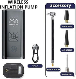 Double Safety 2 psi Tyre Air Pump for Car & Bike