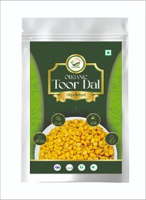 Simply Jaivik Unpolished Tur Dal (Arhar Dal)  Rich in Protein  Fiber, Naturally Sun-Dried, No Polishing (500g)