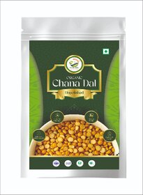 Simply Jaivik Unpolished Chana Dal  Rich in Protein  Fiber, Naturally Sun-Dried, Pure Taste, No Polishing (1kg)