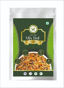 Simply Jaivik Wholesome Mix Dal  Nutritious Blend of 5 Protein-Rich Lentils, Naturally Grown  Unpolished (1kg)