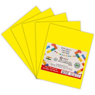 A3 Colored Pastel Incandescent Paper 80 GSM  100 Sheets  Extra Large Craft  Decorative Paper for Posters  Projects