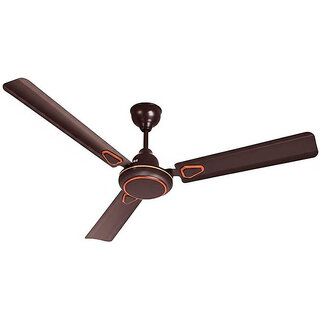 Double Safety Brown Decorative with 1 Year Warranty 1200 mm Ceiling Fan (1 Star | Brown | Pack of 1)