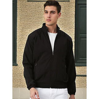 PrintCultr MenÃƒÆ’Ã‚Â¢ÃƒÂ¢Ã¢â‚¬Å¡Ã‚Â¬ÃƒÂ¢Ã¢â‚¬Å¾Ã‚Â¢s Windcheater ÃƒÆ’Ã‚Â¢ÃƒÂ¢Ã¢â‚¬Å¡Ã‚Â¬ÃƒÂ¢Ã¢â€šÂ¬Ã…â€œ Full Sleeve, Solid Black, Stylish, Comfortable & Casual Outerwear