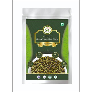 Simply Jaivik Whole Green Moong Dal (Sabut)  Unpolished Whole Green Gram, Rich in Plant Protein  Iron (2kg)